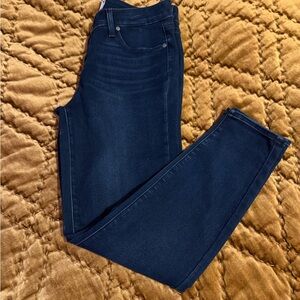 PAIGE Dark Indigo Mid-Rise Jeans